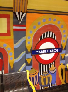 Marble Arch Station Platform--Proving even the Tube can be pretty