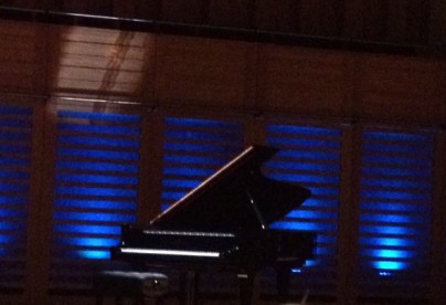 I snuck a photo before the performance