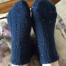 Socks knitted primarily between London and Portland, OR